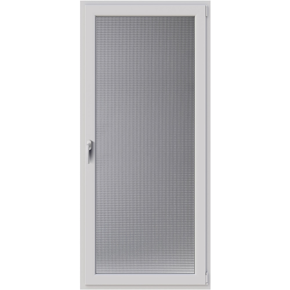 Usa balcon APLAST, cu geam, stanga, PVC, 4 camere, 88 x 192 cm, alb