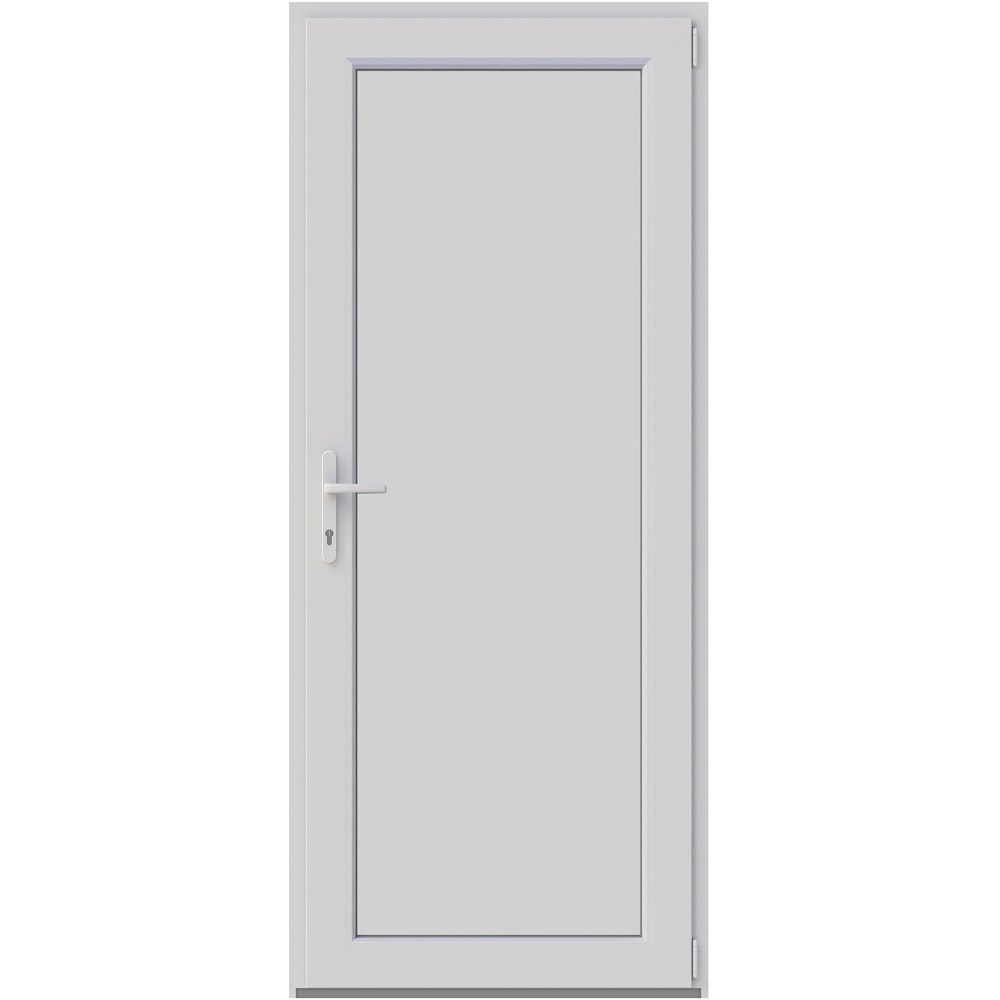 Usa intrare APLAST, fara geam, dreapta, PVC, 88 x 205 cm, alb