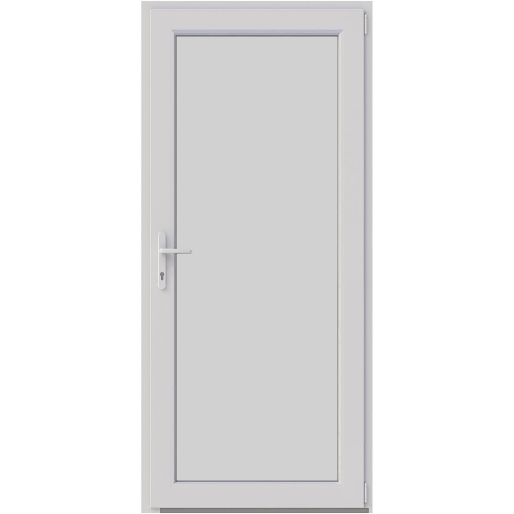 Usa intrare APLAST, fara geam, dreapta, PVC, 88 x 195 cm, alb