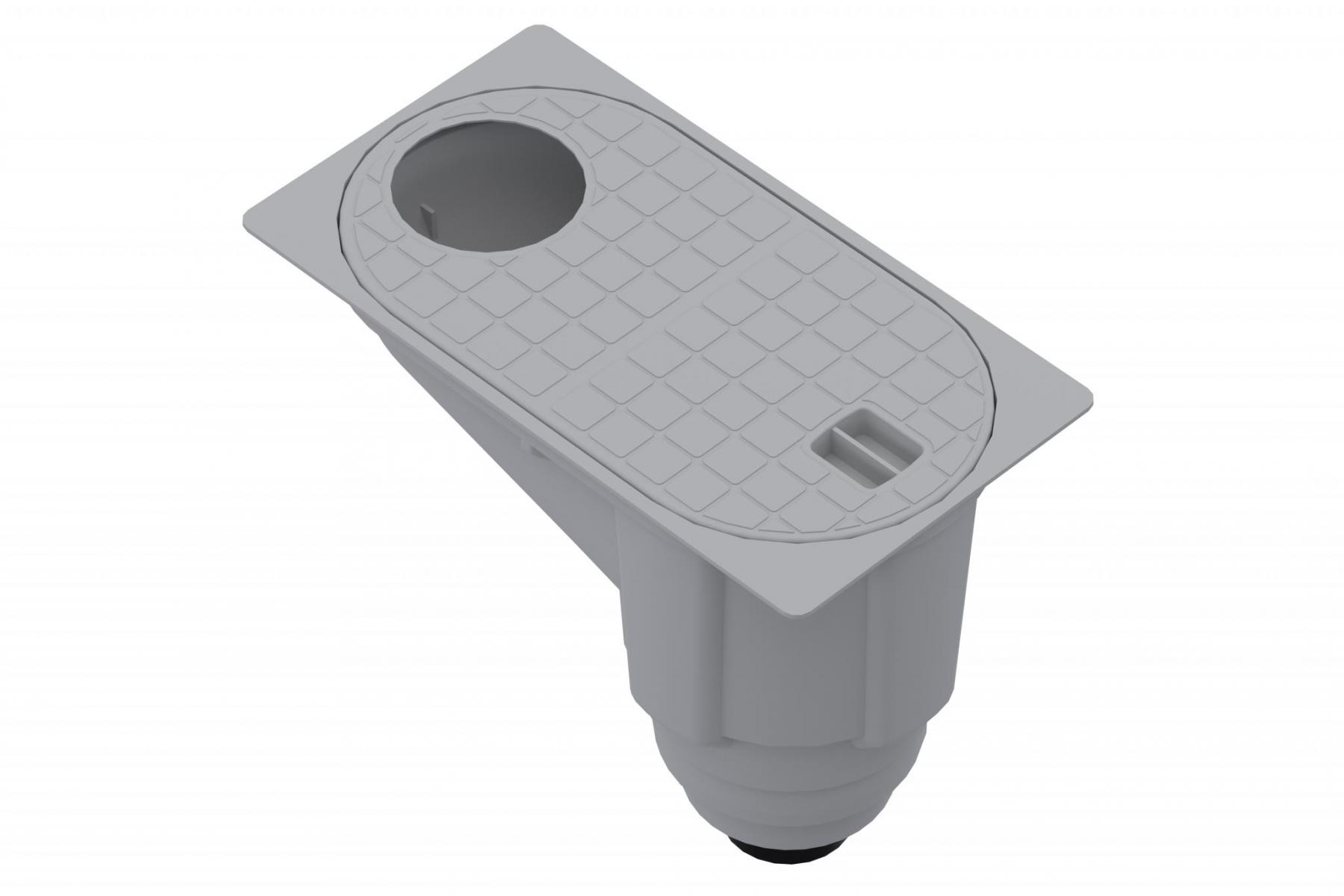 Kit camin PP  burlan Gri D.out 110 A15 • Vodaland