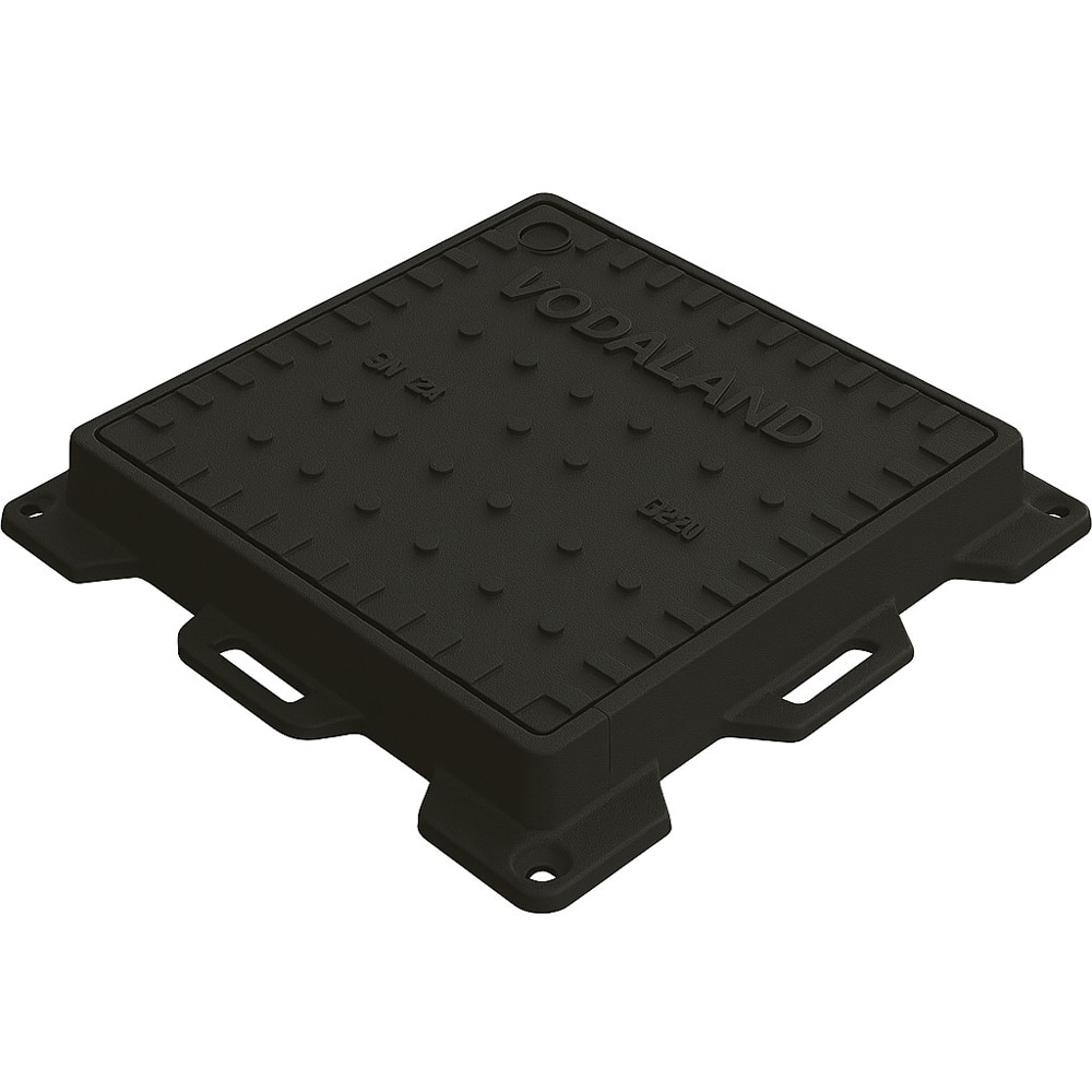Capac VODALAND, fonta, patrat, Cl C250, trafic auto, 40 x 40 x 4.2 cm