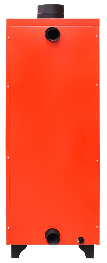 Cazan pe lemne din otel, portocaliu, 27 kW, 90°C, 147 x 48 x 54 cm • Eco 27