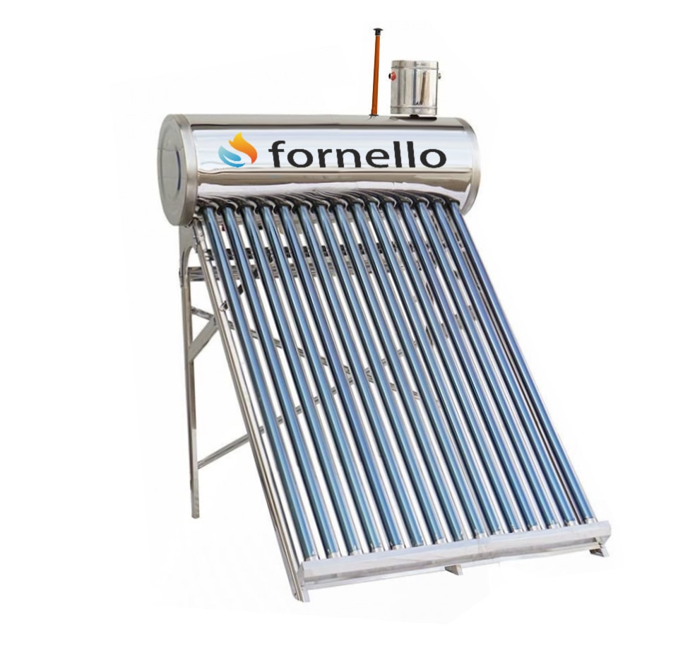 Panou solar nepresurizat, volum rezervor 122L, 15 tuburi  Fornello