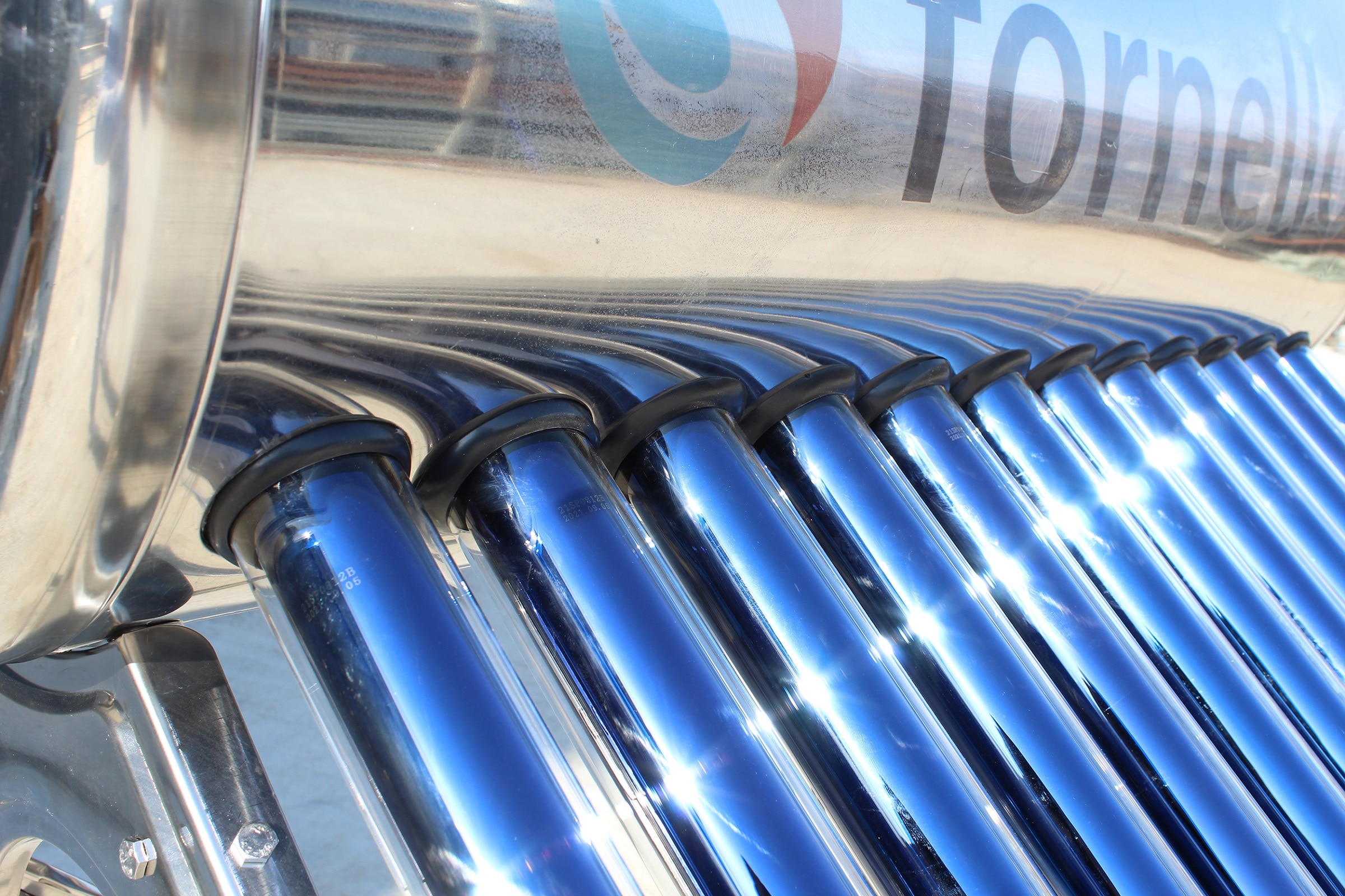 Panou solar nepresurizat, volum rezervor 122L, 15 tuburi  Fornello