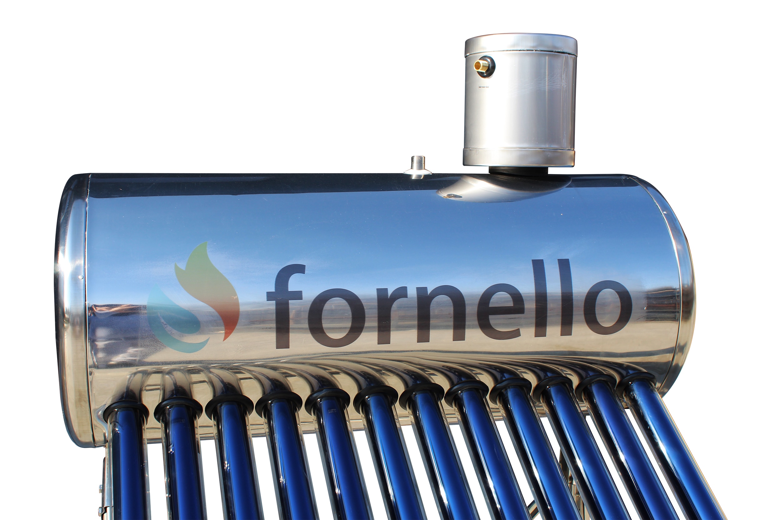 Panou solar nepresurizat, volum rezervor 122L, 15 tuburi  Fornello