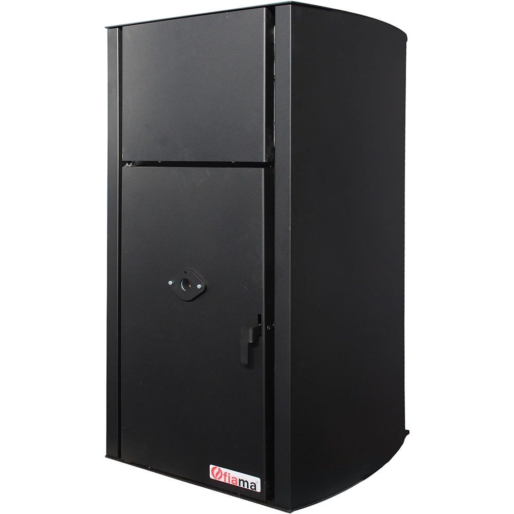 Cazan pe peleti FORNELLO Fiama Confort B, 25 kW, 56 x 61 x 110, pompa si vas expansiune, negru