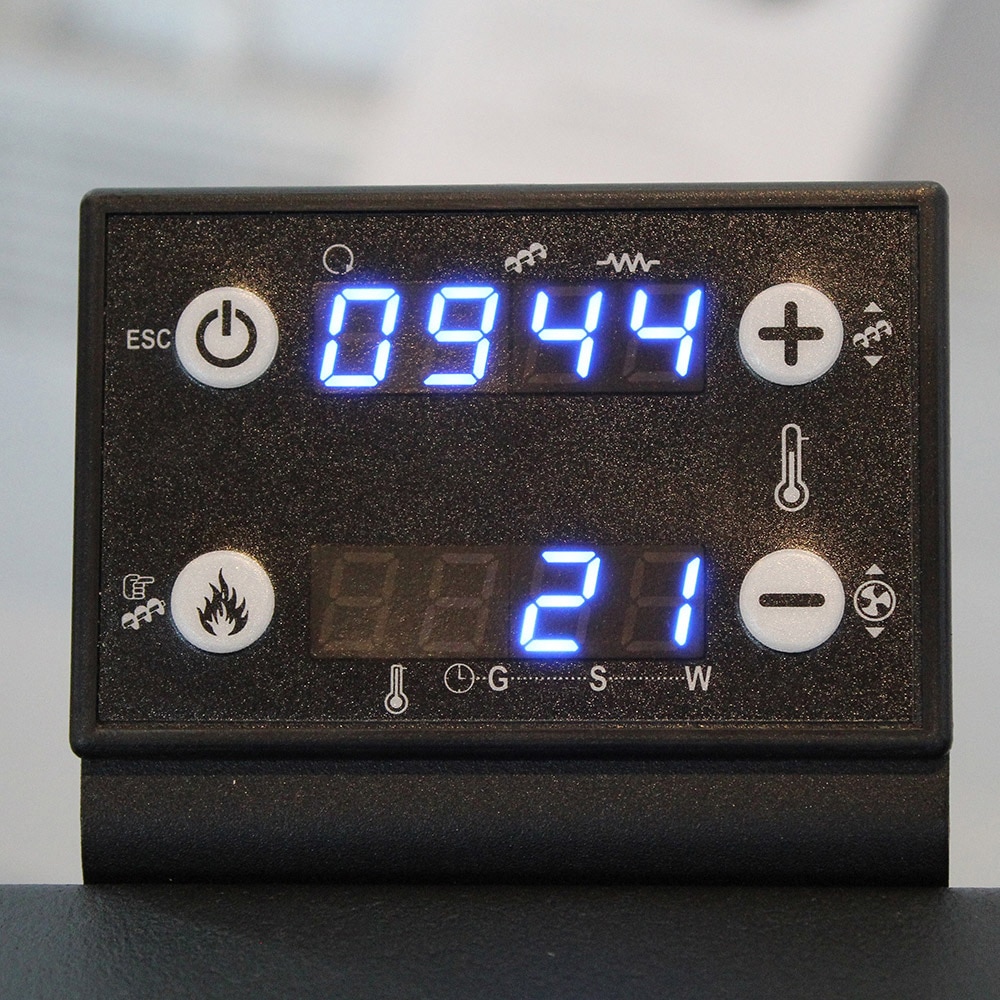 Cazan pe peleti FORNELLO Fiama Confort B, 25 kW, 56 x 61 x 110, pompa si vas expansiune, negru