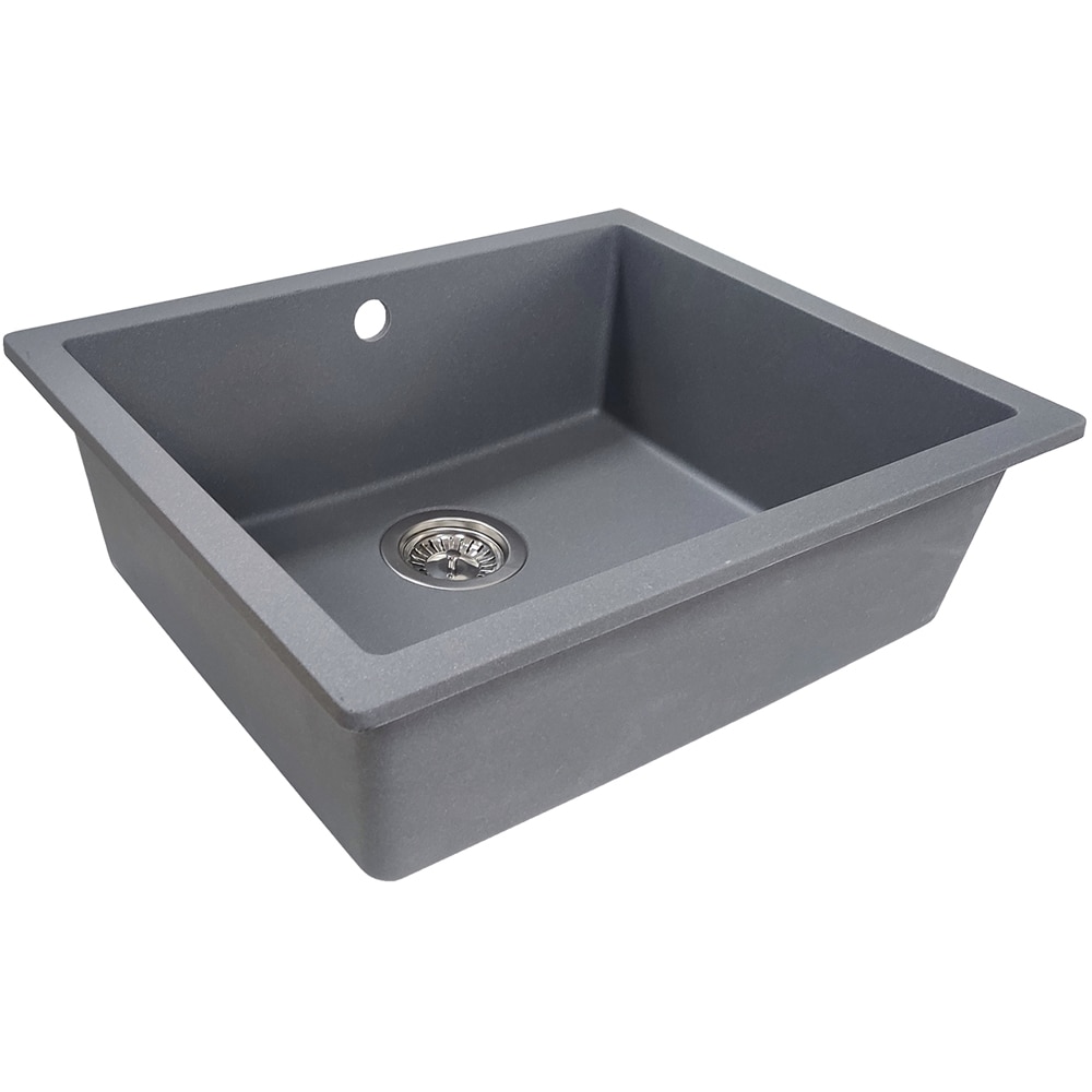 Chiuveta bucatarie SANDONNA Joanna 55, 1 cuva, compozit granit, gri