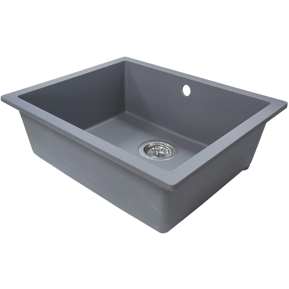 Chiuveta bucatarie SANDONNA Joanna 55, 1 cuva, compozit granit, gri