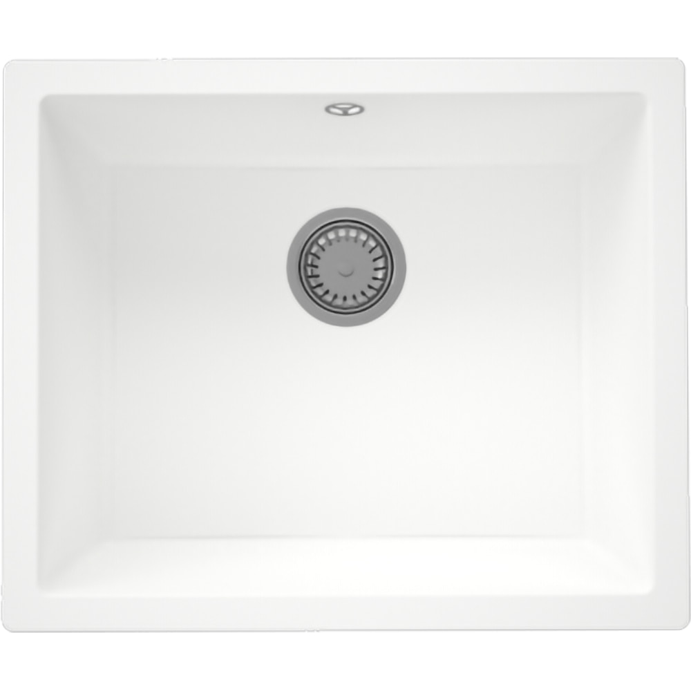 Chiuveta bucatarie SANDONNA Joanna 55, 1 cuva, compozit granit, alb