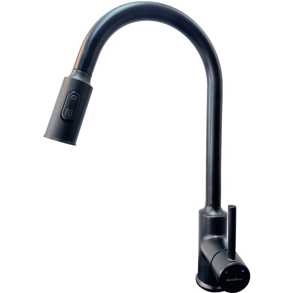 Baterie bucatarie SANDONNA Cami, dus extractibil, alama, negru