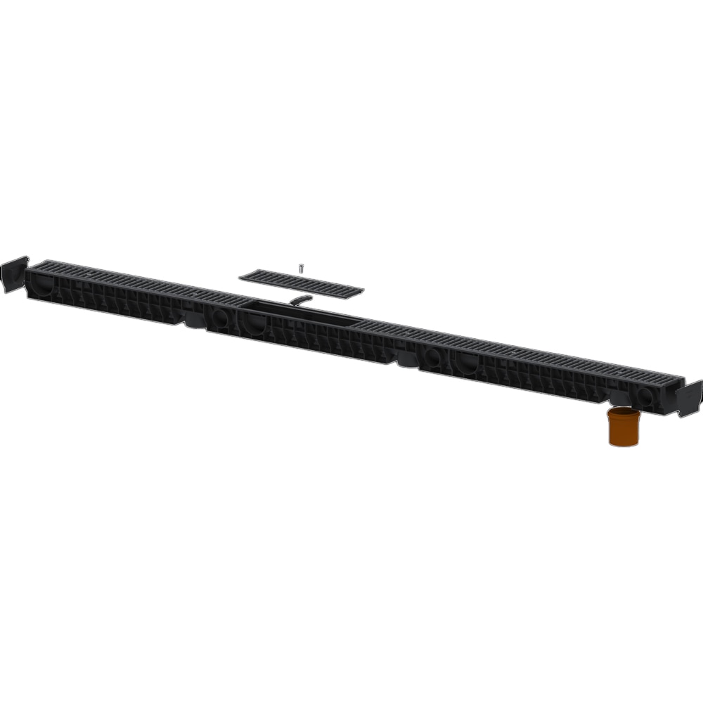 Rigola PP VODALAND, gratar PP, pietonala, Cl A15, 1 x 16 x 12 cm