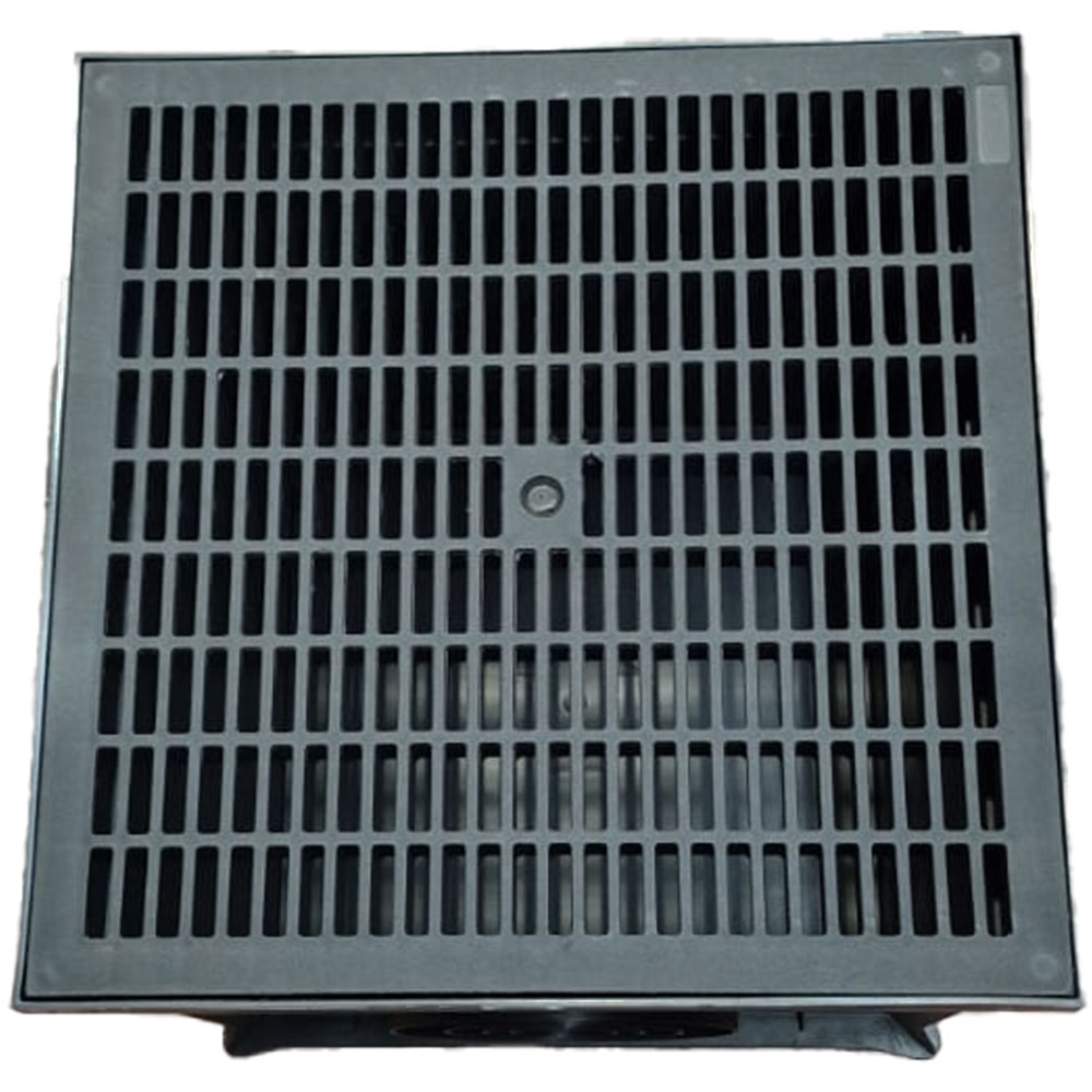 Gratar pentru camin pluvial VODALAND 88472IN, polipropilena, A15, 400 x 400 mm, negru