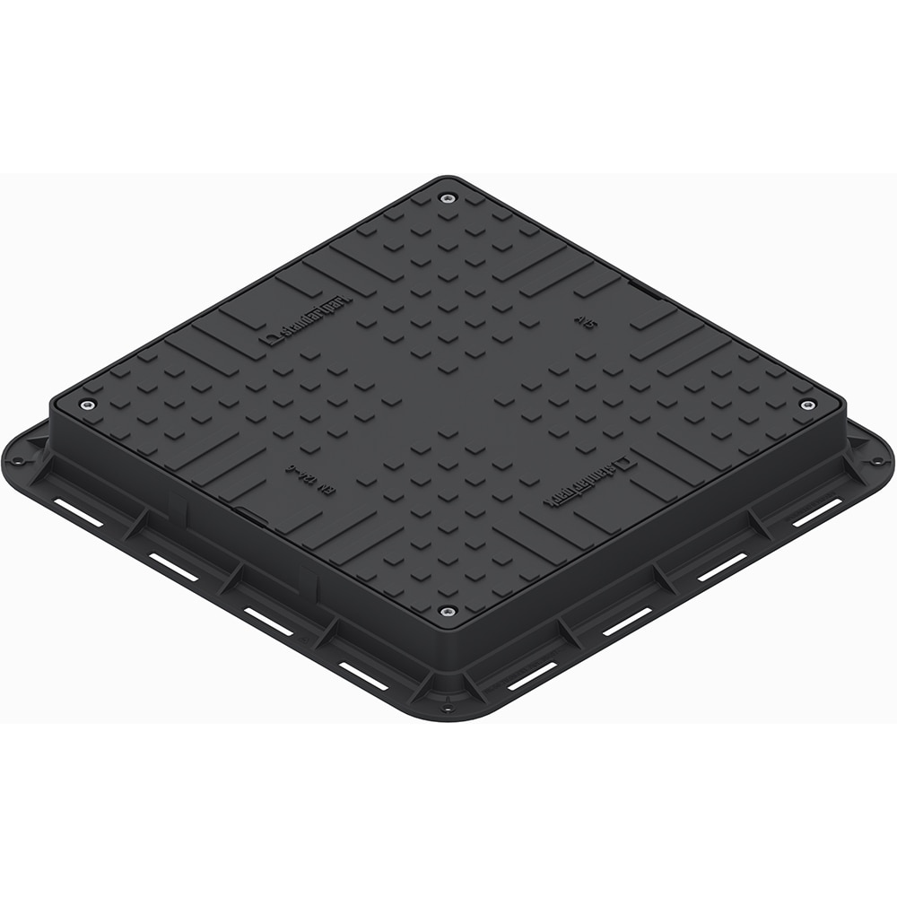 Capac VODALAND 3548520, polipropilena, A15, 330 x 330 mm, negru