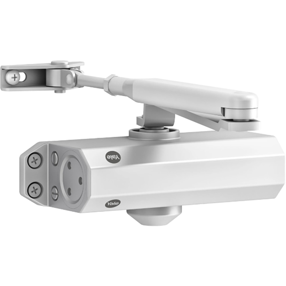 Amortizor usa cu brat YALE Standard 3500, latime usa 110cm, 80Kg, alb