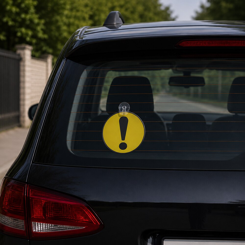 Set Semn auto "Incepator" Creative Sign, 9.5 cm