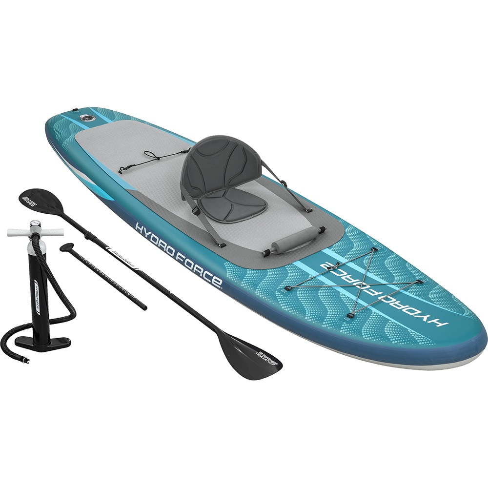 Set Placa BESTWAY Hydro-Force, 335 x 91.5 x 15 cm, pompa inclusa, sarcina maxima 150 kg, albastru/gri