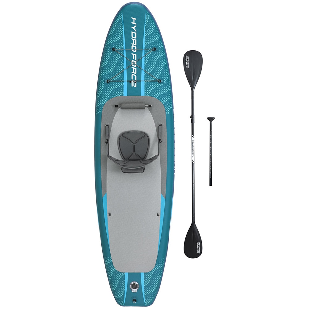 Set Placa BESTWAY Hydro-Force, 335 x 91.5 x 15 cm, pompa inclusa, sarcina maxima 150 kg, albastru/gri