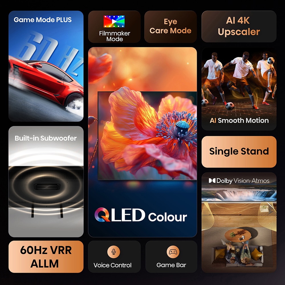 Televizor QLED Smart HISENSE 65A7Q, Ultra HD 4k, 164cm