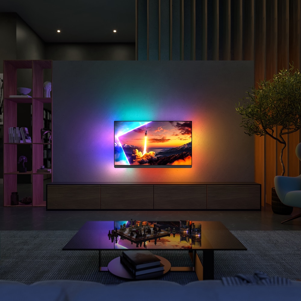 Televizor OLED PHILIPS 65OLED910, Ultra HD 4K, HDR10+, 164cm