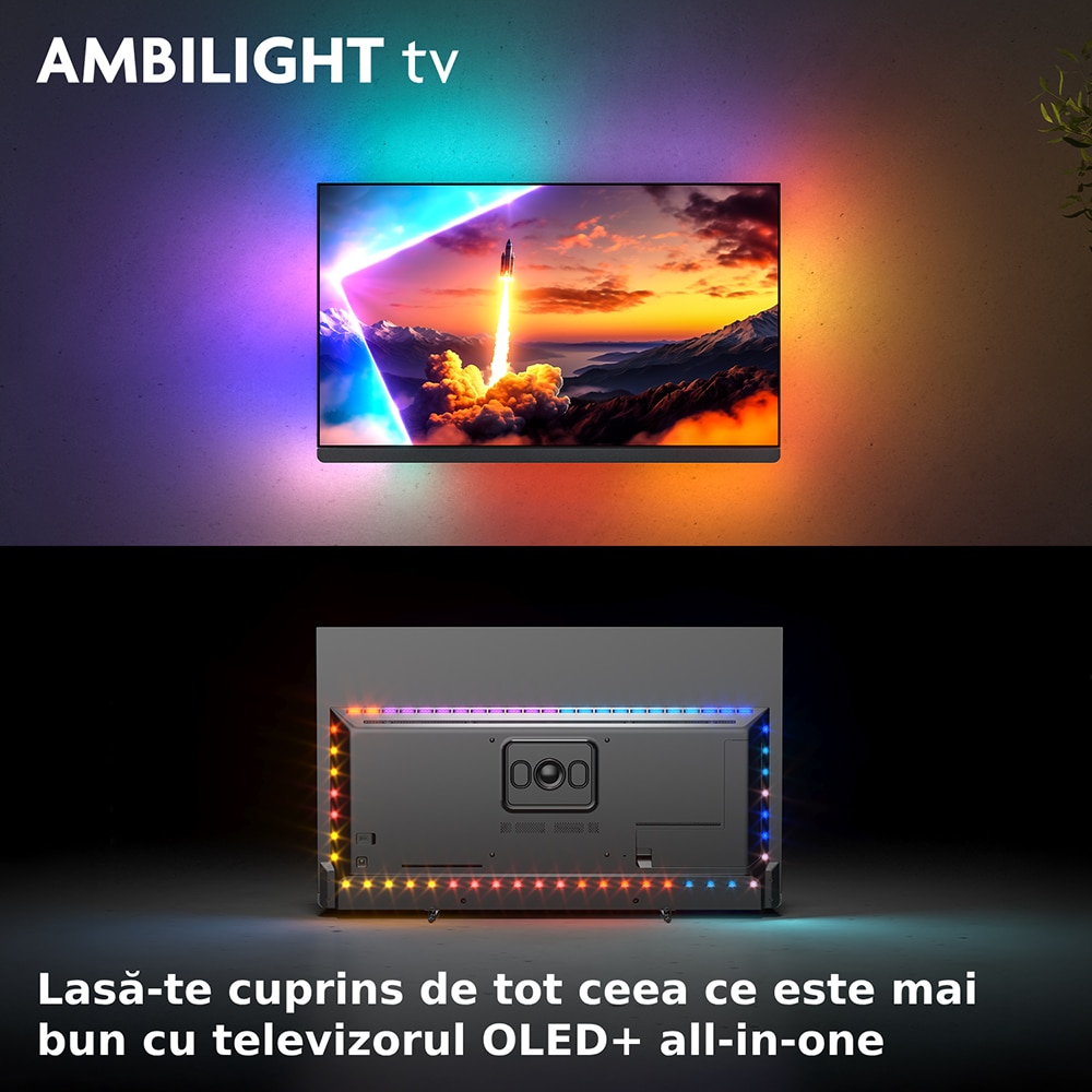 Televizor OLED PHILIPS 65OLED910, Ultra HD 4K, HDR10+, 164cm