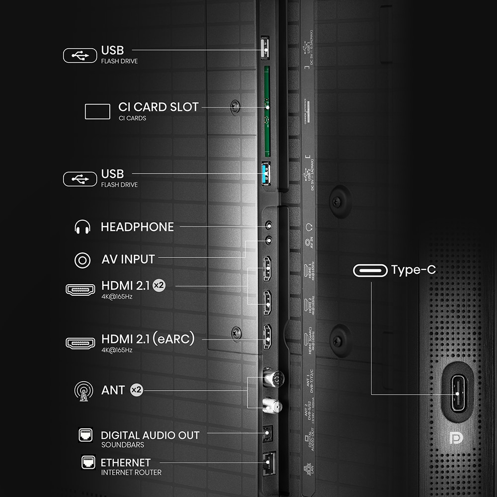 Televizor Mini-LED ULED  Smart HISENSE 65U8Q, Ultra HD 4K,164cm