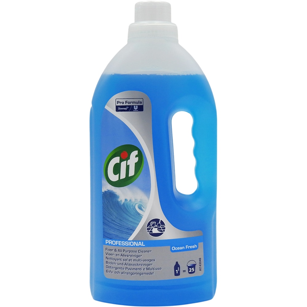 Solutie de curatare pardoseli CIF Professional, Ocean Fresh, 1 l