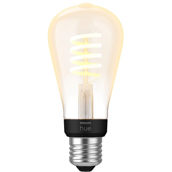 Bec LED Smart Vintage PHILIPS Hue 8719514301467, E27, 7W, 550lm, Bluetooth, lumina calda, compatibil Hue