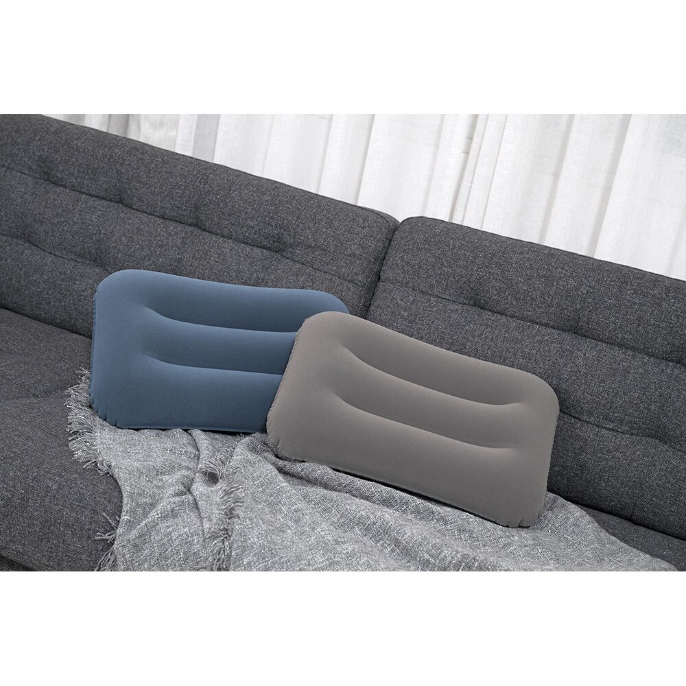Perna gonflabila de camping 42 x 26 x 10 cm, vinil, asortata