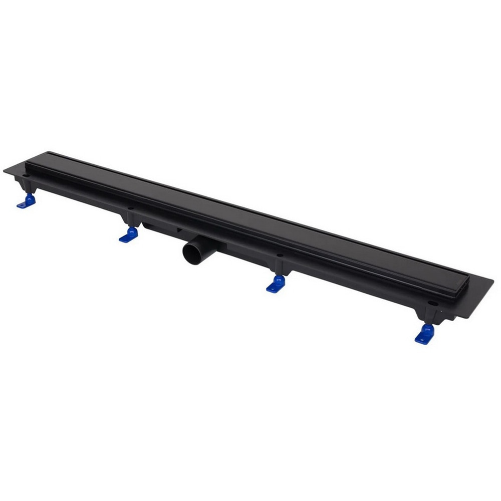 Rigola dus FLUIDMASTER 675026, gratar inox, D 40mm, 85 cm, negru