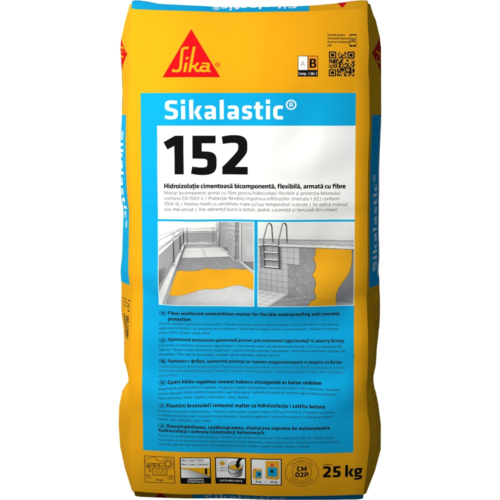 Hidroizolatie bicomponenta SILKA ROMANIA Sikalastic 152, comp B, 25Kg