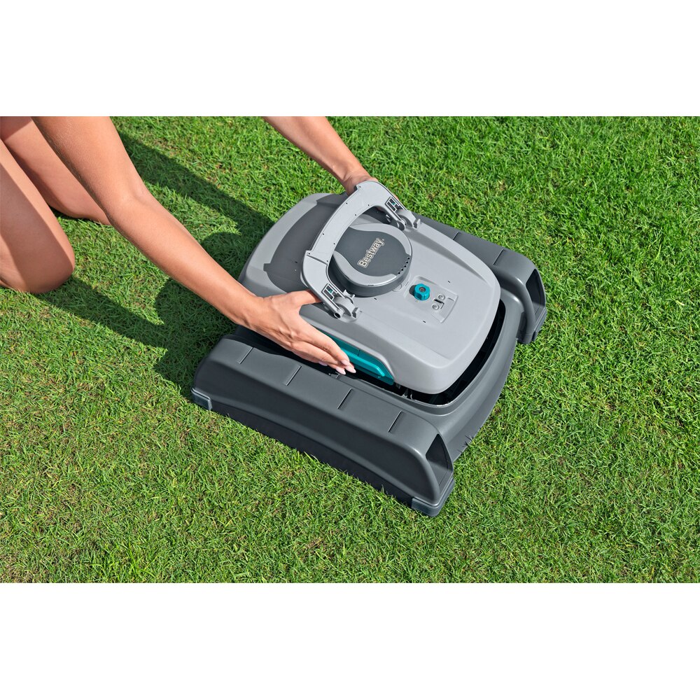 Robot curatare piscina BESTWAY Aquatronix G300, autonomie 60 de minute, curatare pana la 50 mp, gri