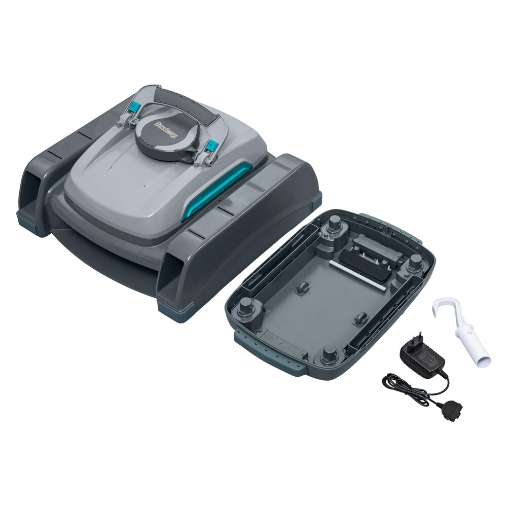 Robot curatare piscina BESTWAY Aquatronix G300, autonomie 60 de minute, curatare pana la 50 mp, gri