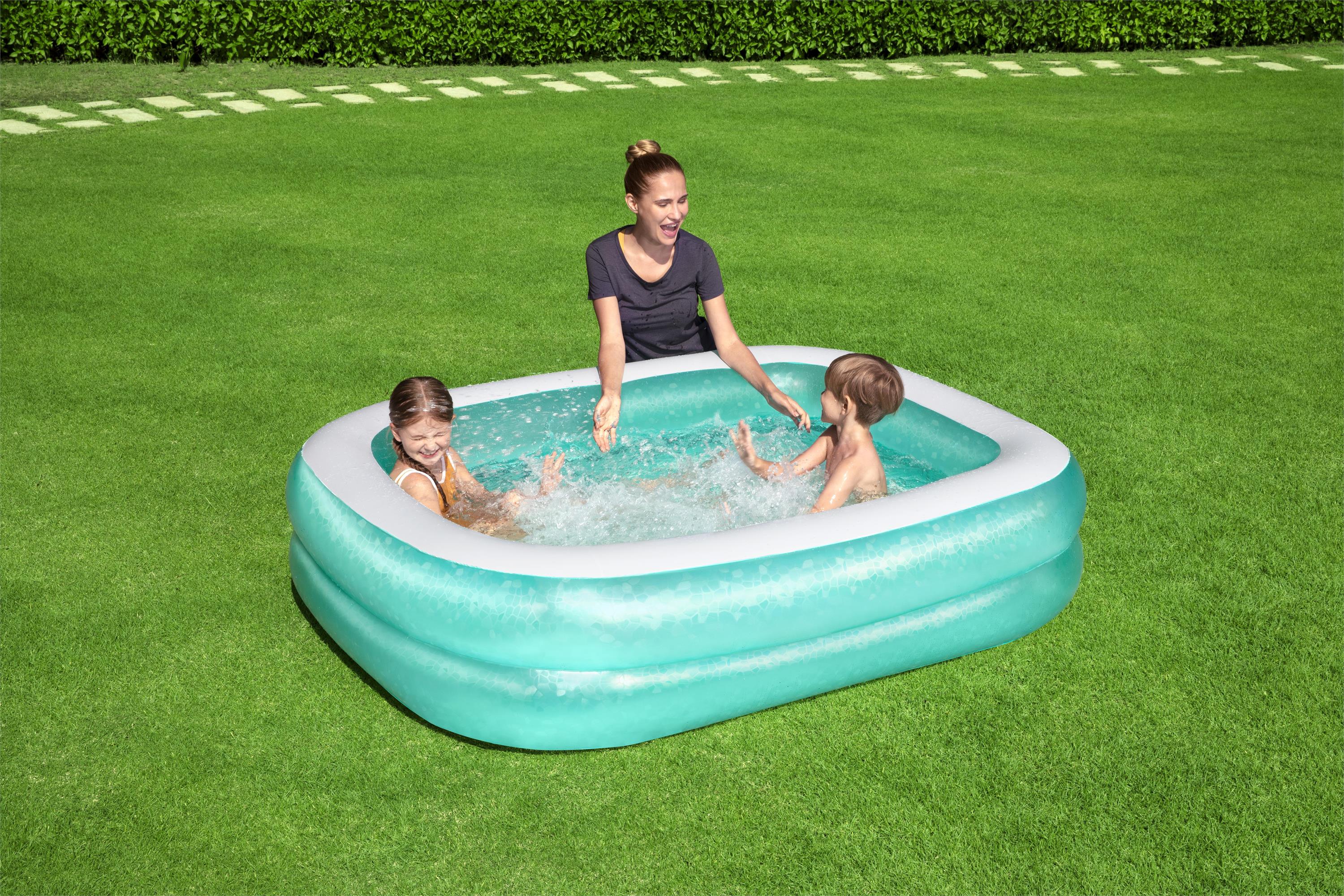 Piscina gonflabila, dreptunghiulara, 201 x 150 x 51 cm, 450 L Bestway