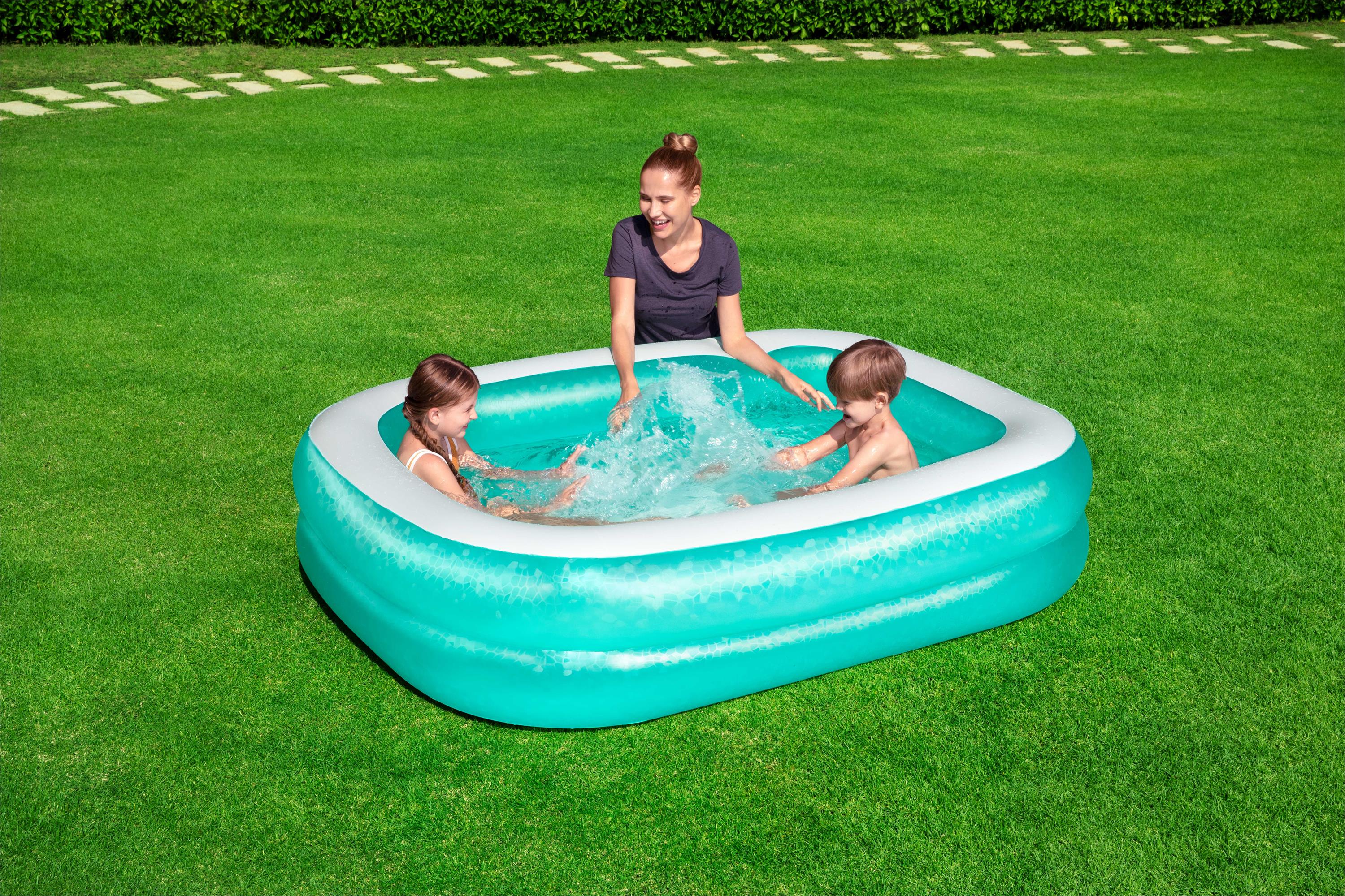 Piscina gonflabila, dreptunghiulara, 201 x 150 x 51 cm, 450 L Bestway