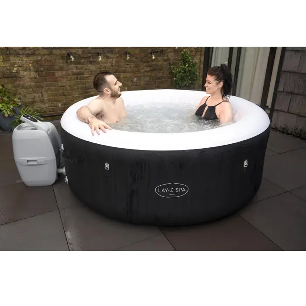 Piscina cu hidromasaj BESTAWAY Lazy-Z, 4 persoane, 180 x 66 cm, 669 l