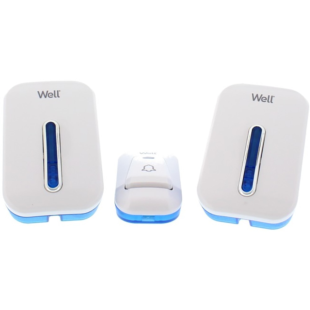 Sonerie wireless WELL DOORBELL-JINGLE-WL, 220V, 150m, alb
