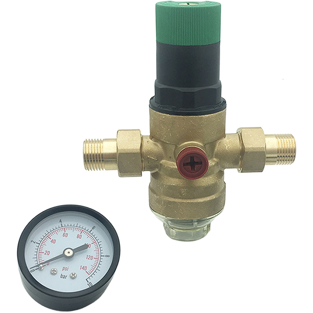 Reductor presiune 3/4 cu manometru, D20, alama