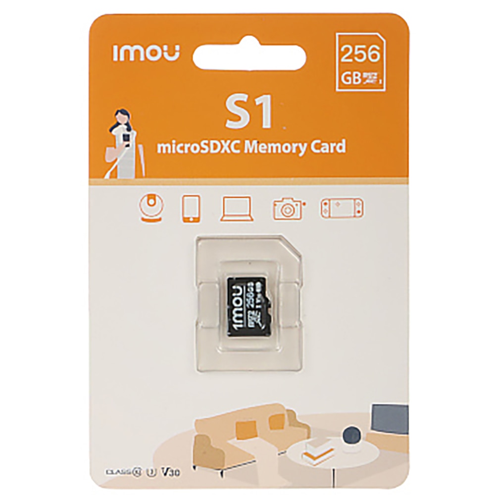 Card de memorie IMOU MicroSD, 256GB, 90MB/s, UHS-I