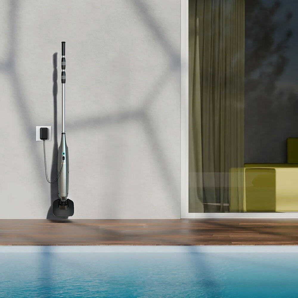 Aspirator pentru piscina AIPER Pilot X1, fara fir, autonomie 45 min, 40W, gri
