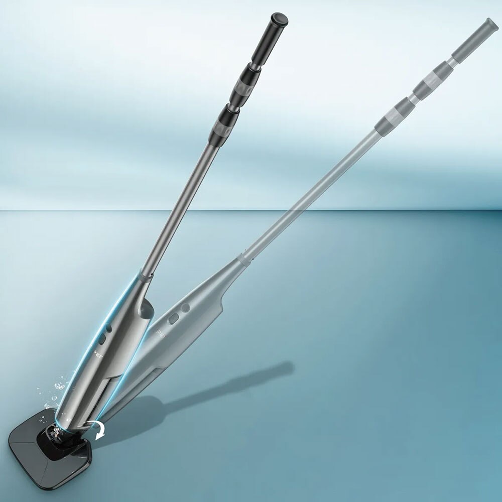 Aspirator pentru piscina AIPER Pilot X1, fara fir, autonomie 45 min, 40W, gri