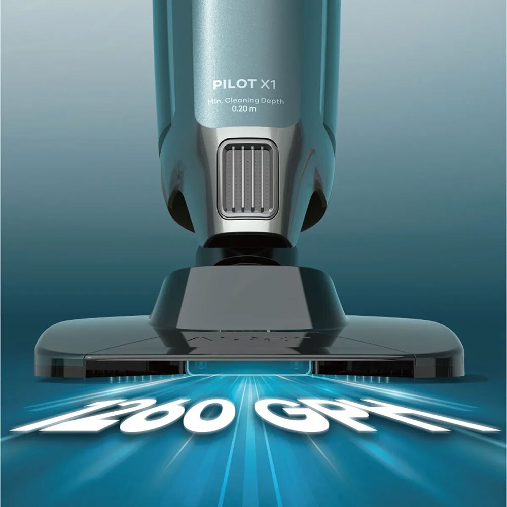 Aspirator pentru piscina AIPER Pilot X1, fara fir, autonomie 45 min, 40W, gri