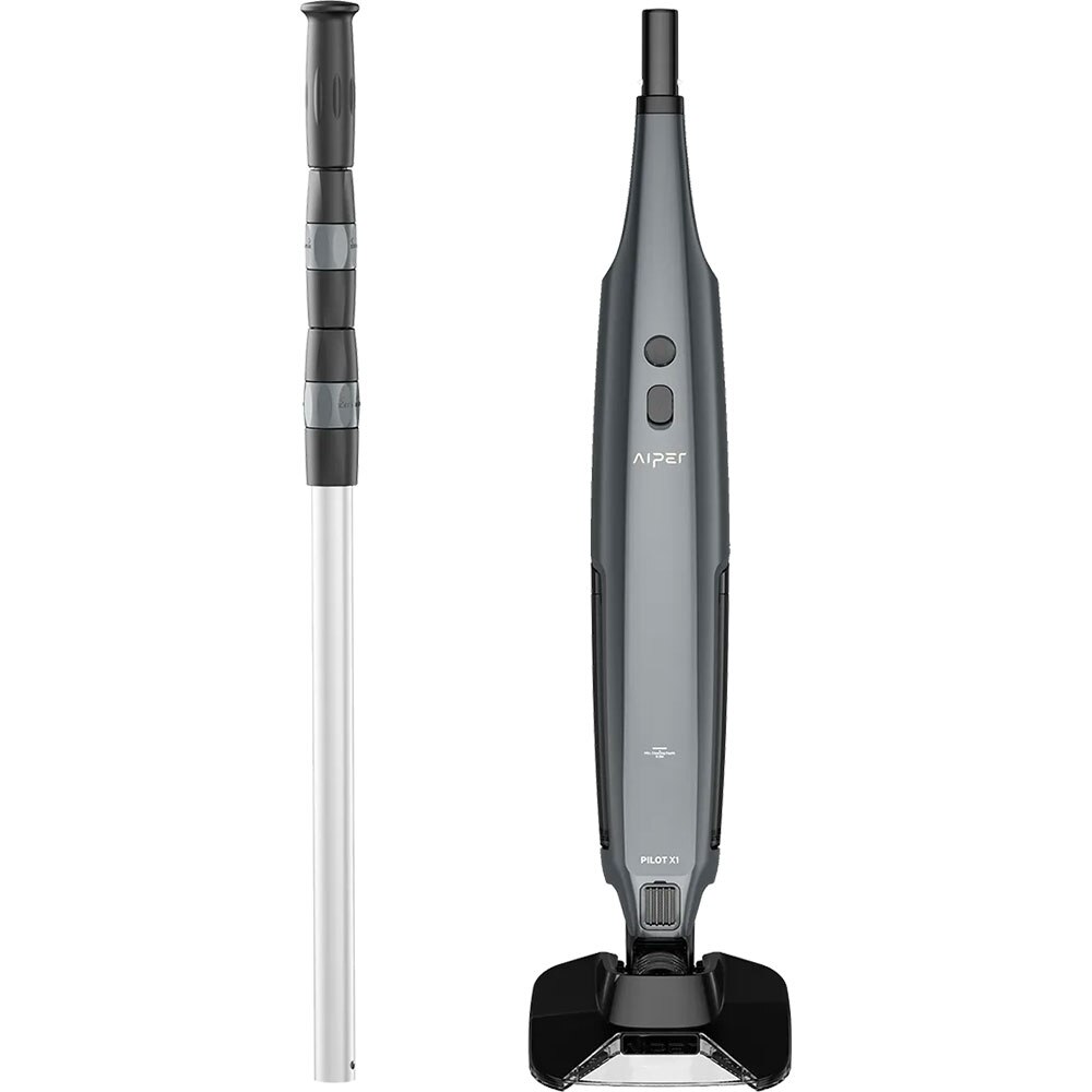 Aspirator pentru piscina AIPER Pilot X1, fara fir, autonomie 45 min, 40W, gri