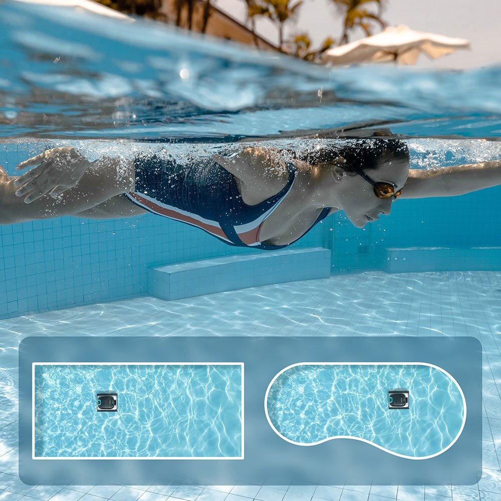 Robot pentru curatat piscina AIPER Scuba N1, fara fir, autonomie 180 min, 150mp, 75W, alb