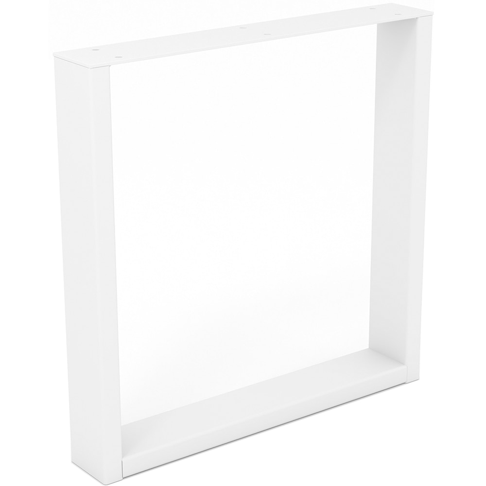 Picior masa stil industrial, 38 x 38.2 x 6 cm, rectangular, alb