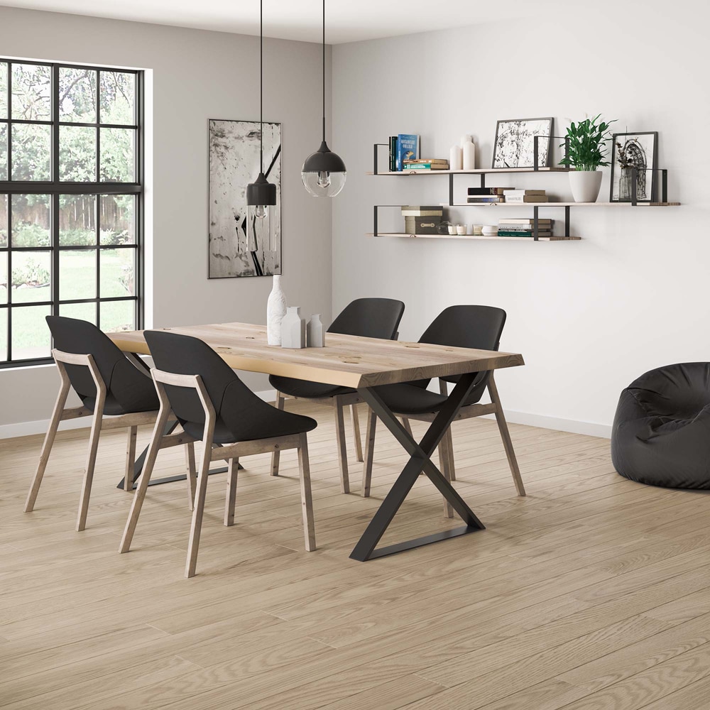 Picior masa stil industrial, 78 x 71 x 8 cm, negru