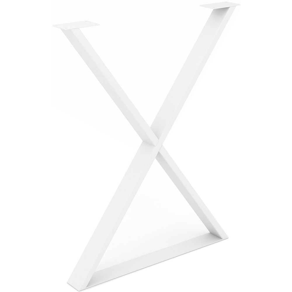 Picior masa stil industrial, 57 x 71.2 x 6 cm, alb