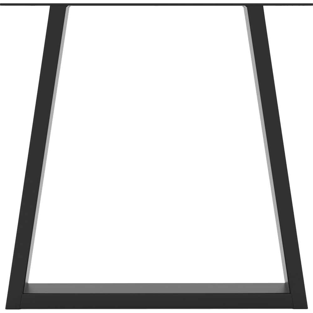 Picior masa stil industrial, 38 x 38.2 x 6 cm, trpapez, negru
