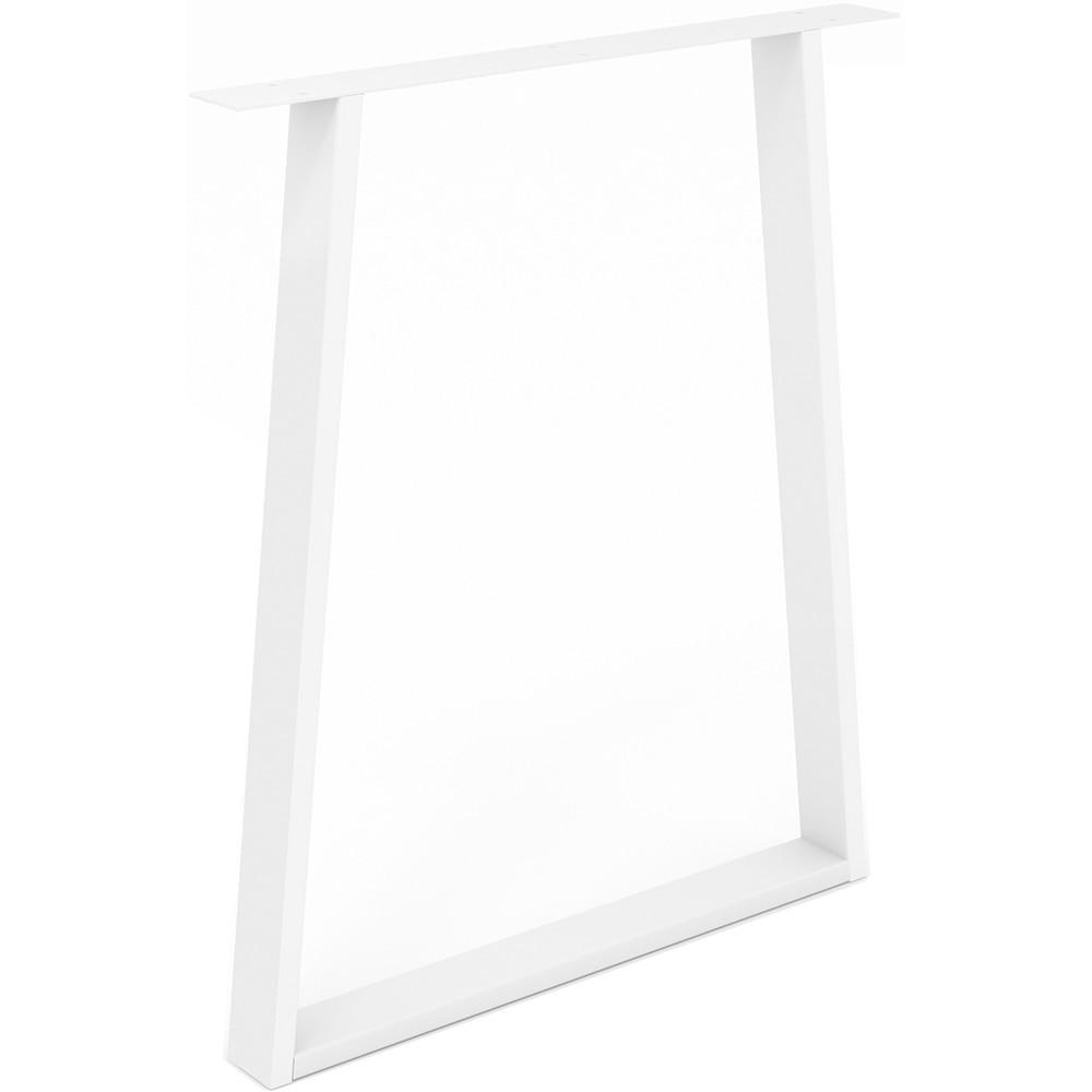 Picior masa stil industrial, 58 x 71.2 x 6 cm, trapez, alb