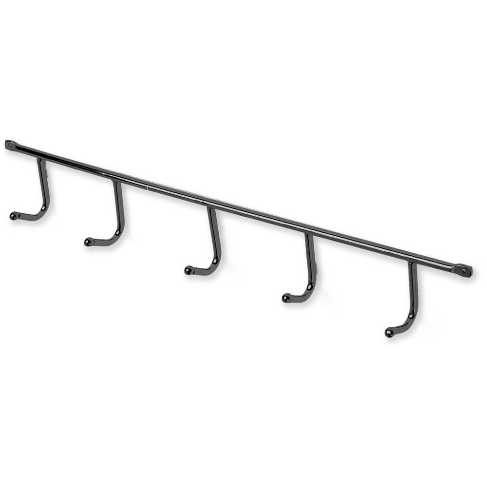 Cuier perete REUNION INDUSTRIAL 7-C1030.5.18, 5 agatatoare, otel, negru mat